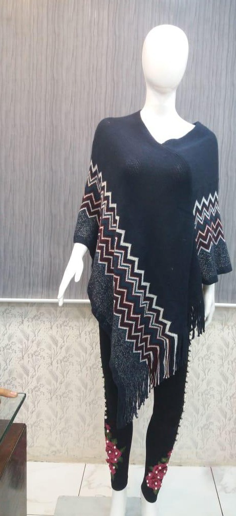 Patterned Poncho